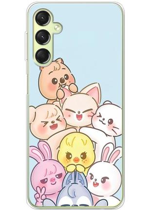 Чехол силиконовый с картинкой на samsung galaxy a24 (a245) (stray kids boy band, стрей кидс)