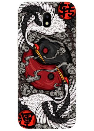 Чохол силіконовий з картинкою на samsung galaxy j7 2017 (j730) (знак инь янь)