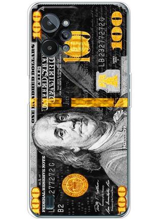 Чехол силиконовый с картинкой на realme c31 (dollars money)
