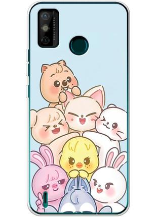 Чохол силіконовий з картинкою на tecno spark 6 go (stray kids boy band, стрей кідс)