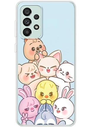 Чохол силіконовий з картинкою на samsung galaxy a73 5g (a736) (stray kids boy band, стрей кідс)