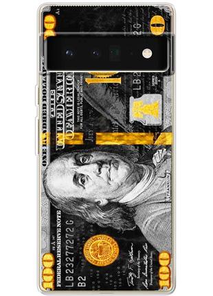 Чохол силіконовий з картинкою на google pixel 6 pro (dollars money)