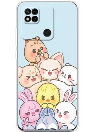 Чехол силиконовый с картинкой на xiaomi redmi 10a (stray kids boy band, стрей кидс)