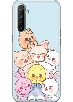 Чехол силиконовый с картинкой на realme xt (stray kids boy band, стрей кидс)