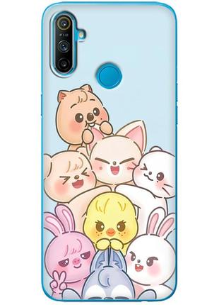 Чехол силиконовый с картинкой на realme c3 (stray kids boy band, стрей кидс)