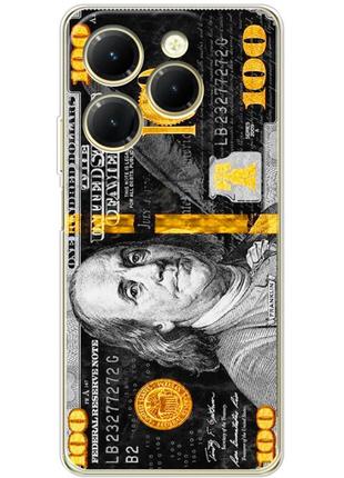 Чохол силіконовий з картинкою на infinix hot 40 (dollars money)