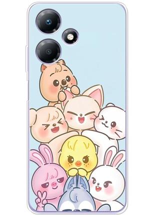 Чохол силіконовий з картинкою на infinix hot 30 play nfc (stray kids boy band, стрей кідс)