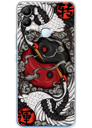 Чохол силіконовий з картинкою на infinix hot 12i (знак инь янь)