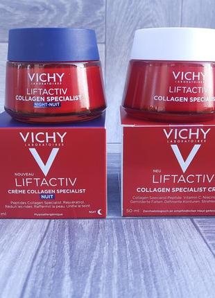 Крем для обличчя vichy (віши) ліфтактив колаген спеціаліст антивіковий для корекції видимих ознак старіння шкіри 50 мл
денний