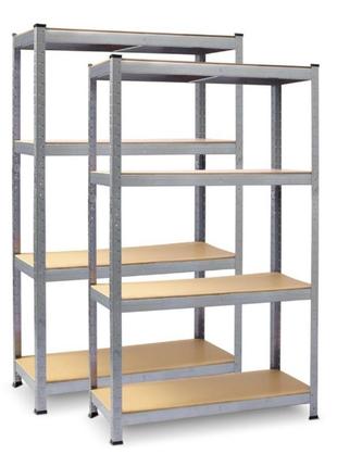 Набір із двох стелажів plonos 180 х 90 х 40 см pl-702 (470220)