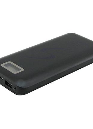 Мобільна зарядка портативна power bank 9600mah ukc, зовнішній акумулятор, зарядка power bank. колір: чорний