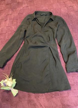 Стильное паплиновое платье рубашка
