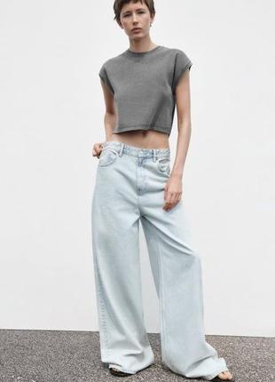 Футболка з вивареним ефектом zara