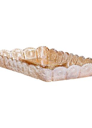 Блюдо для закусок 28.5 × 16.5 (см) на 4 секції прямокутна з товстого ...