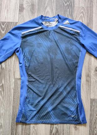 Компресійна футболка рашгард singer adidas techfit climachill l, 52-54
