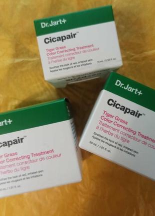 Акция!распродажа!крем dr.jart+ cicapair™ tiger grass color correcting cream, 30 ml