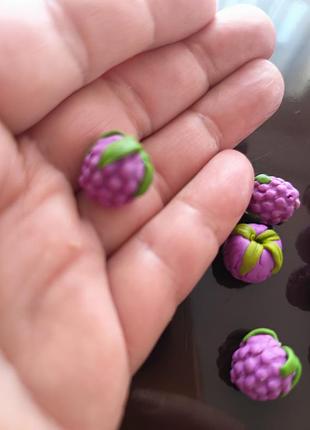 Якоды ежевики из полимерной глины для творчества