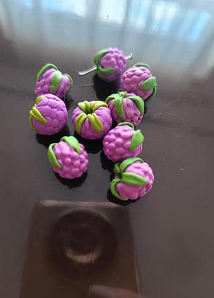 Якоды ежевики из полимерной глины для творчества