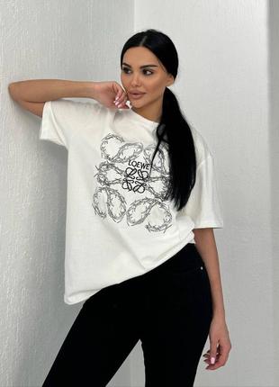 Футболка жіноча у стилі loewe ☀️☀️☀️