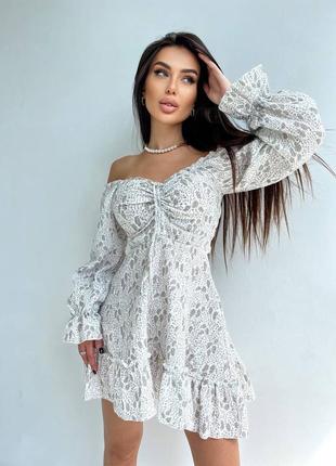 Платье муслин цвета - молочный, масло, желтый, голубой, розовый и принт