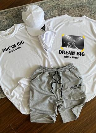 Літній комплект оверсайз футболка і шорти