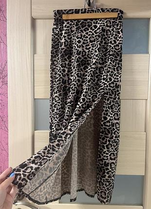 Леопардовая юбка