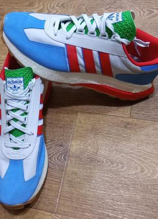 Мужские кроссовки adidas retropy e5 sky rush/vivid red/white.