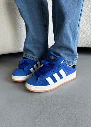 Жіночі кеди adidas campus 00s blue/white2 фото