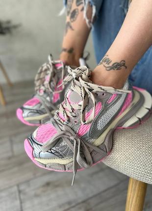 Жіночі кросівки (баласіага 3xl silver pink) - топ якість