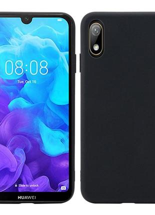 Чохол soft touch для huawei y5 2019 силікон бампер чорний