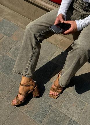 Босоніжки принт4 фото