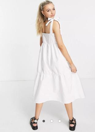 Сарафан ярусний з попліну stradivarius р.m