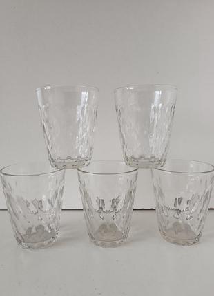 Гранні склянки 5 штук ретро вінтаж ссер
