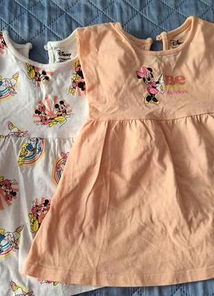 Сукня на дівчинку  мікімаус primark 6-9mths/74см 100%бавовна,ціна за 1шт.