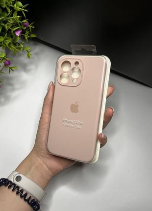 Чохол на iphone (айфон) 13 pro квадратні борти  silicone case full camera на apple