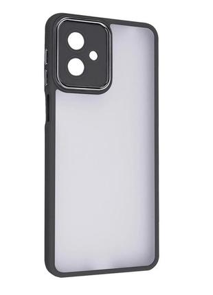 Чехол fiji lens для motorola g54 / g54 power бампер матовый с защитой блока камер black