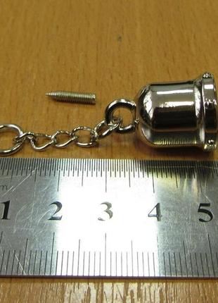 Висульки до сумці колір срібло бубенчик