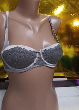 Бюстгальтер балконет кружевной размер 65 с
