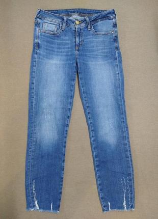 Джинси скіні рвані zara basic denim z1975 р. xs