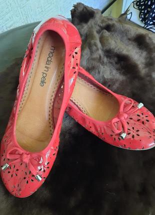 Продам новые кожаные балетные moda in pelle
