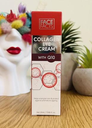 Оригинальный крем для кожи вокруг глаз с коллагеном и коэнзимом q10 face facts collagen & q10 eye cream