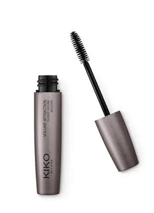 Туш для вій kiko milano volume attraction mascar 12 ml тушь для ресниц чорна черная