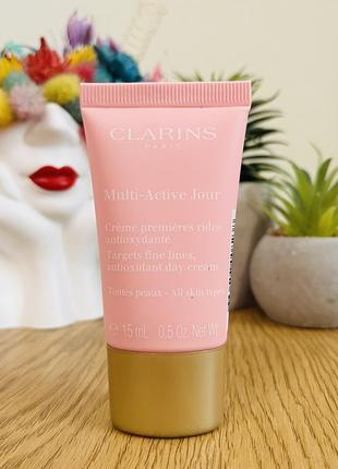 Оригінал денний крем clarins multi-active day cream for all skin types