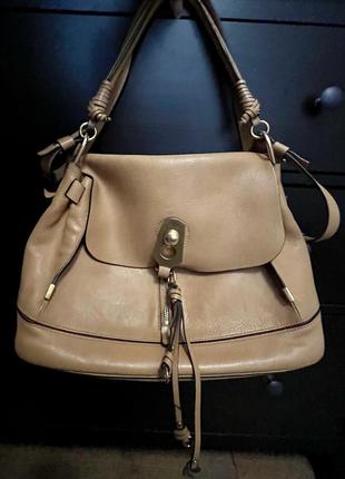Сумка сумка chloe /medium owen flap bag motty grey