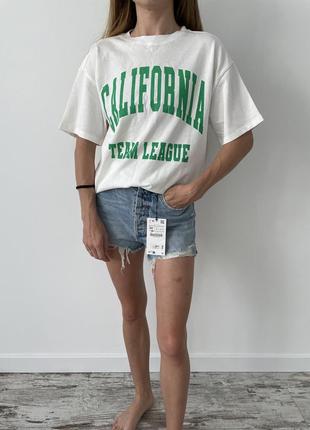 Футболка оверсайз zara