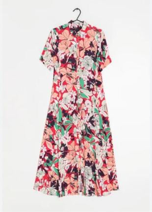 Платье макси, вискоза