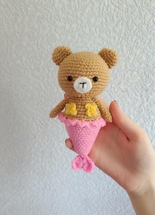 Мягкая игрушка мишка русалка
