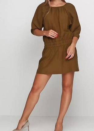 Лен и шелк! шикарное качество! туника, платье мини la redoute. дизайн франция.