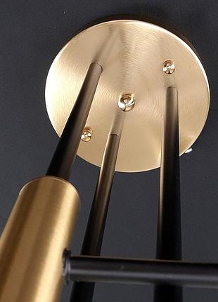 Люстра стельова з кулями на 6 плафонів е27 sneha (9966748316/6a cop+bk)