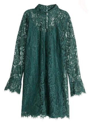 Красивое кружевное платье мини h&amp;m. 3